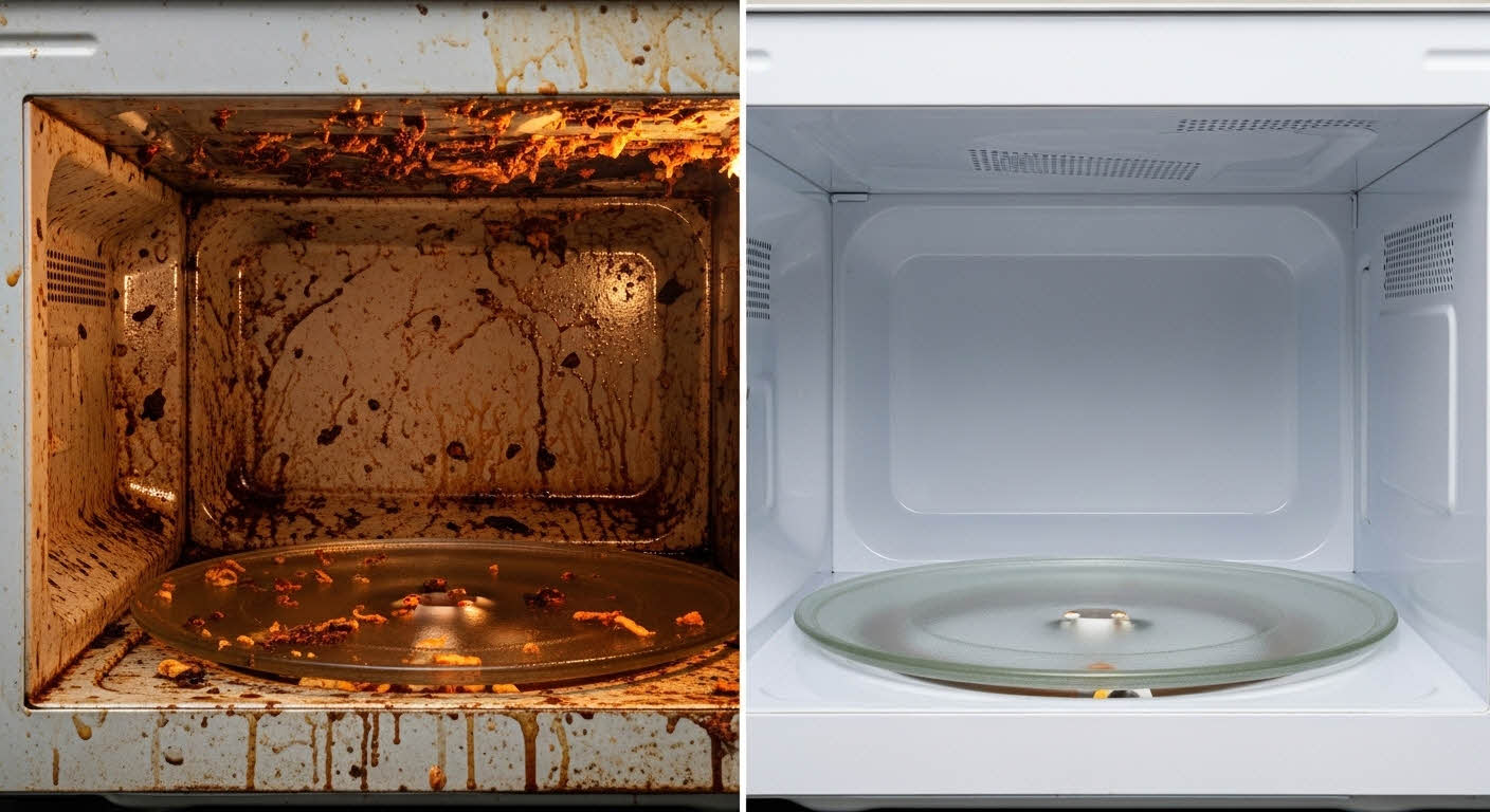 전자렌지 소독 전후